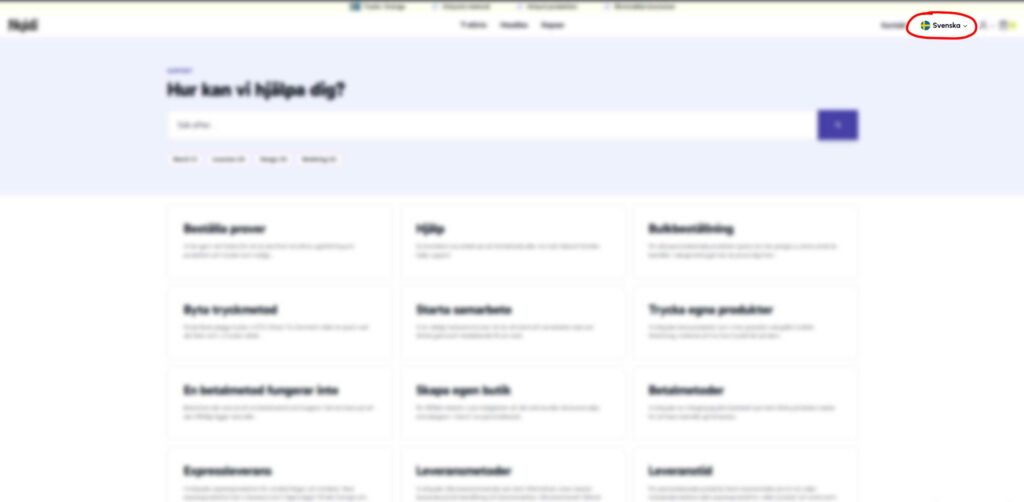 Byta språk 2 Byta språk 1