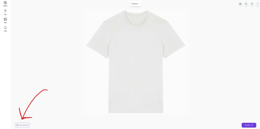 Spara designer 1 Spara design på ditt konto