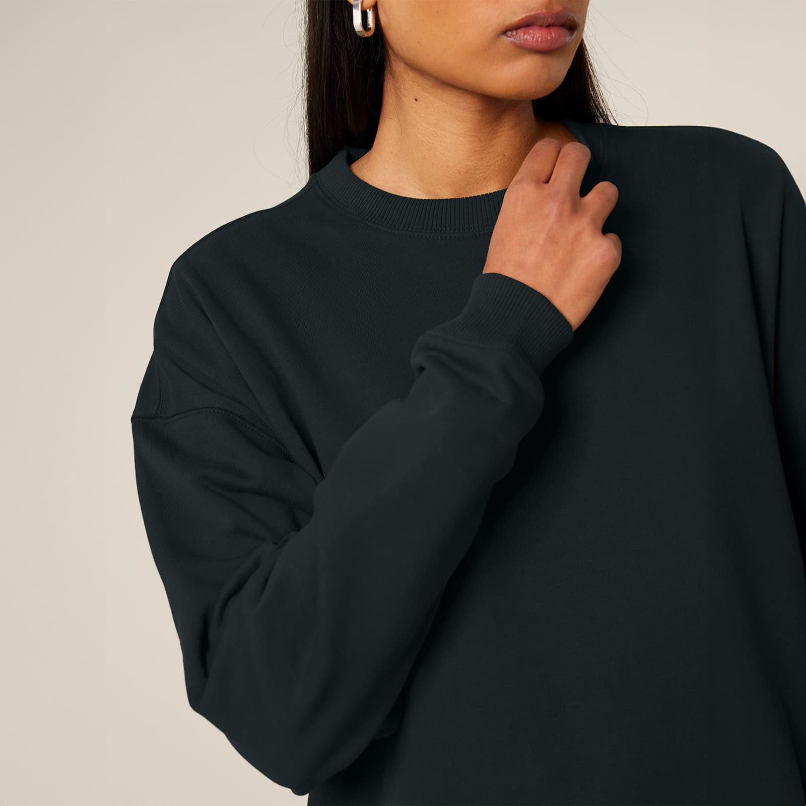 Sweatshirt Radder 2.0 Stanley/Stella med eget tryck | Svart - Hejdi.se
